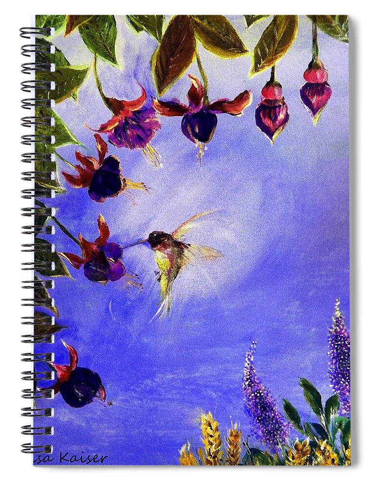 Fabulous Spiral Notebook featuring the painting Fabulous Fast Food by Lisa Kaiser