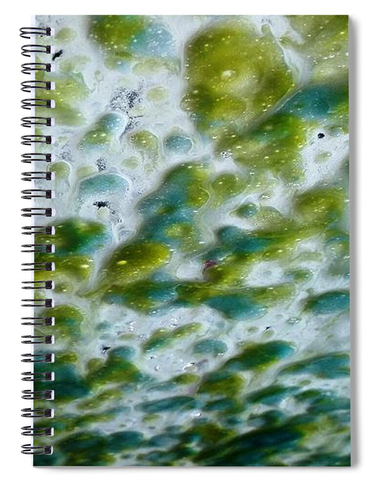 Abstract Spiral Notebook featuring the photograph Fabulous in Foam by Caryl J Bohn
