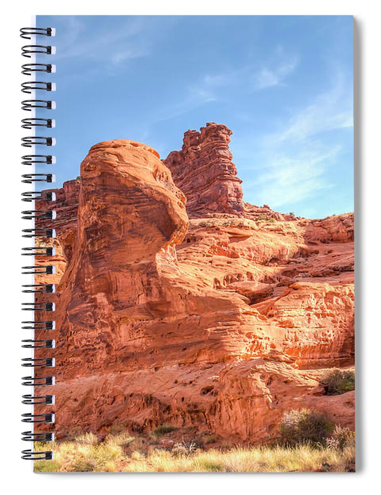 National Park Spiral Notebook featuring the photograph Facing The Sun by Kristina Rinell