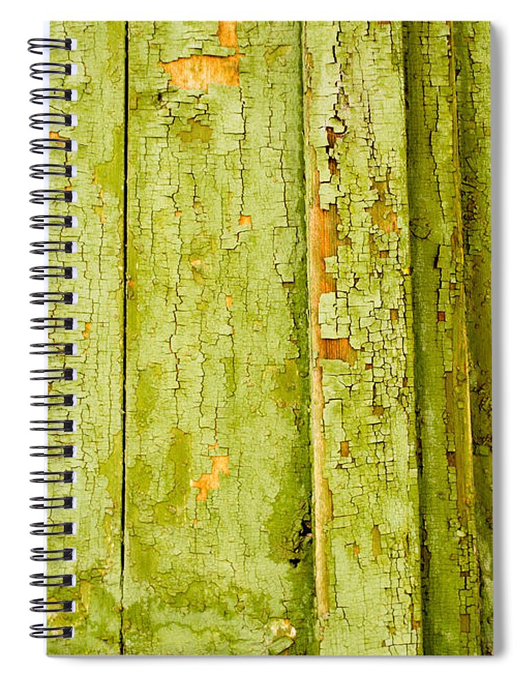 Abstract Spiral Notebook featuring the photograph Fading Old Paint by John Williams