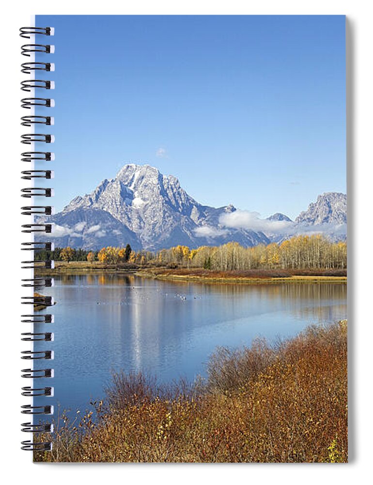 Tetons Spiral Notebook featuring the photograph Fall at Teton -2 by Shirley Mitchell