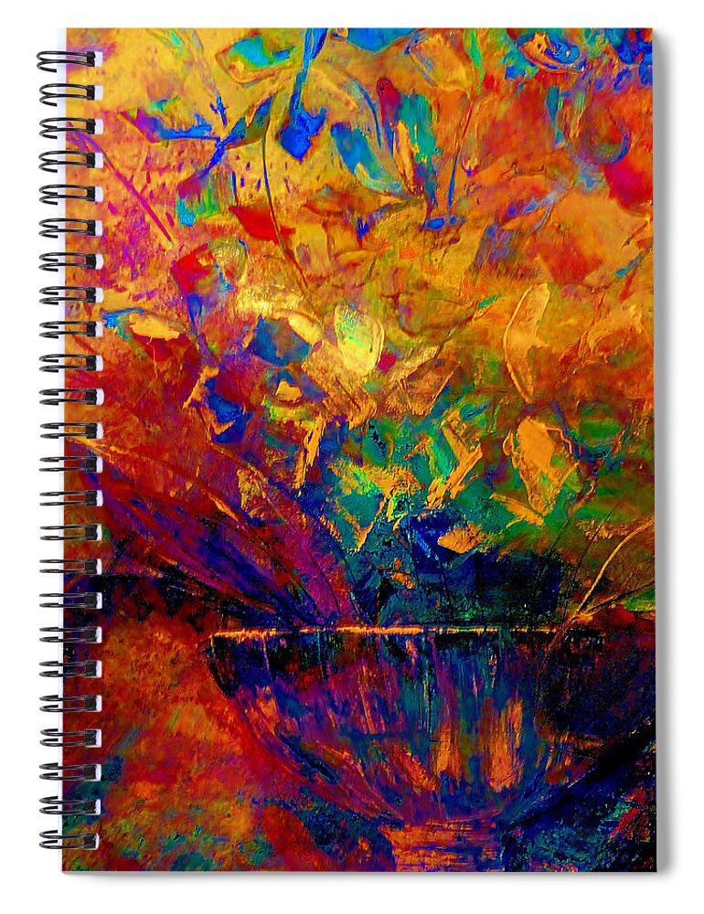 Impressionism Spiral Notebook featuring the painting Fall Bouquet by Lisa Kaiser