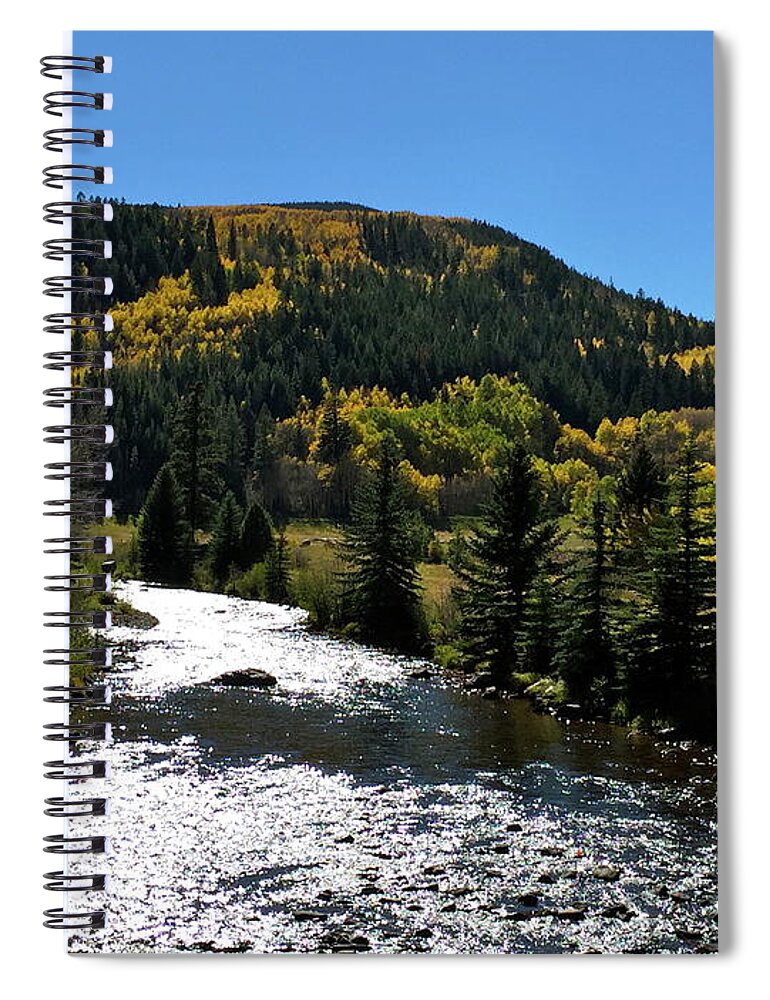 Stream Spiral Notebook featuring the photograph Fall #1 by Dennis Richardson