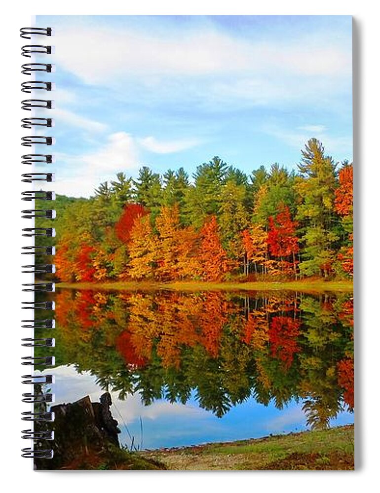 Autumn Spiral Notebook featuring the photograph Fall is Coming by Mike Breau