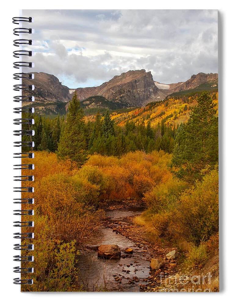 Colorado Spiral Notebook featuring the photograph Fall on Hallet Peak by Ronda Kimbrow