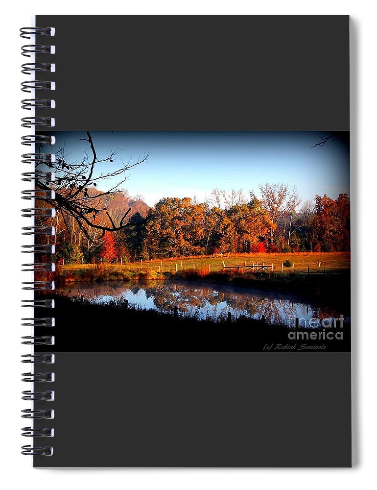 Fall Spiral Notebook featuring the photograph Fall by Rabiah Seminole