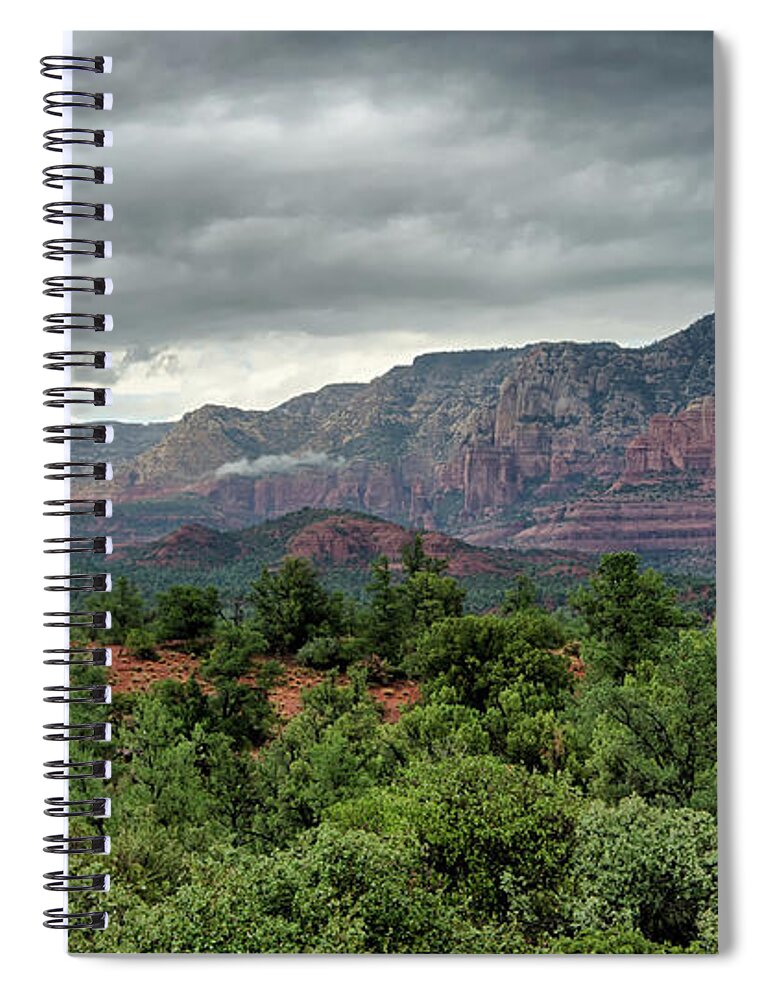 Sedona Spiral Notebook featuring the photograph Fall Rains in Sedona by Saija Lehtonen