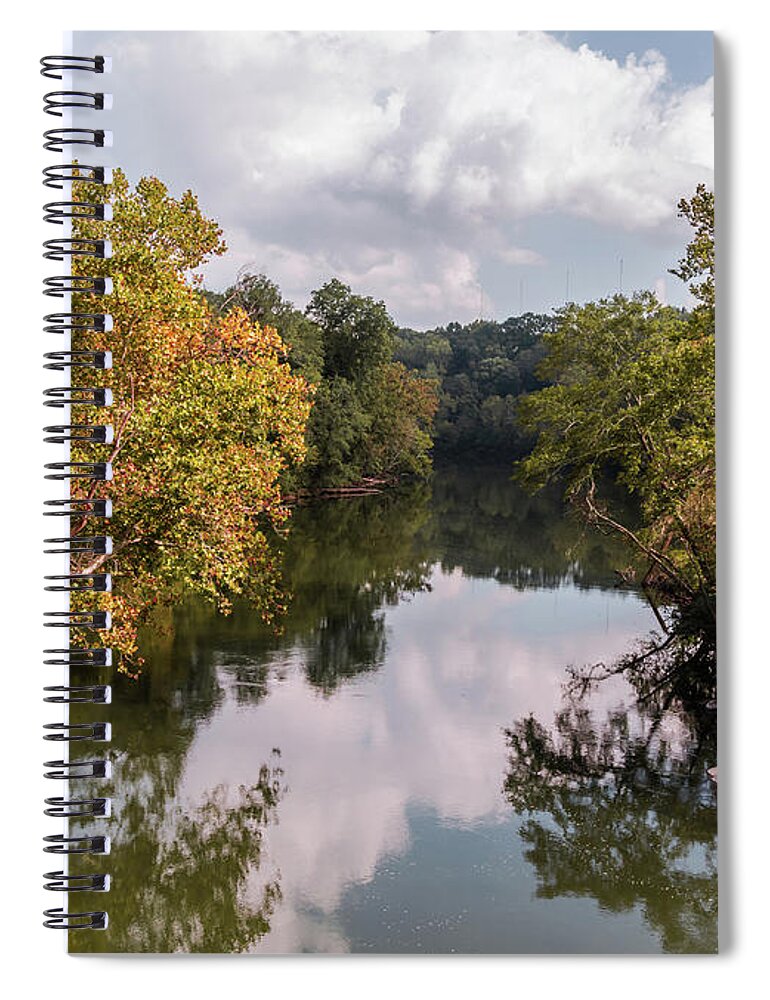 Park Spiral Notebook featuring the photograph Fall Reflection 2 by Andrea Anderegg