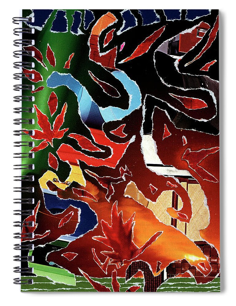Falling Autumn Spiral Notebook featuring the photograph Falling Autumn by Kenneth James