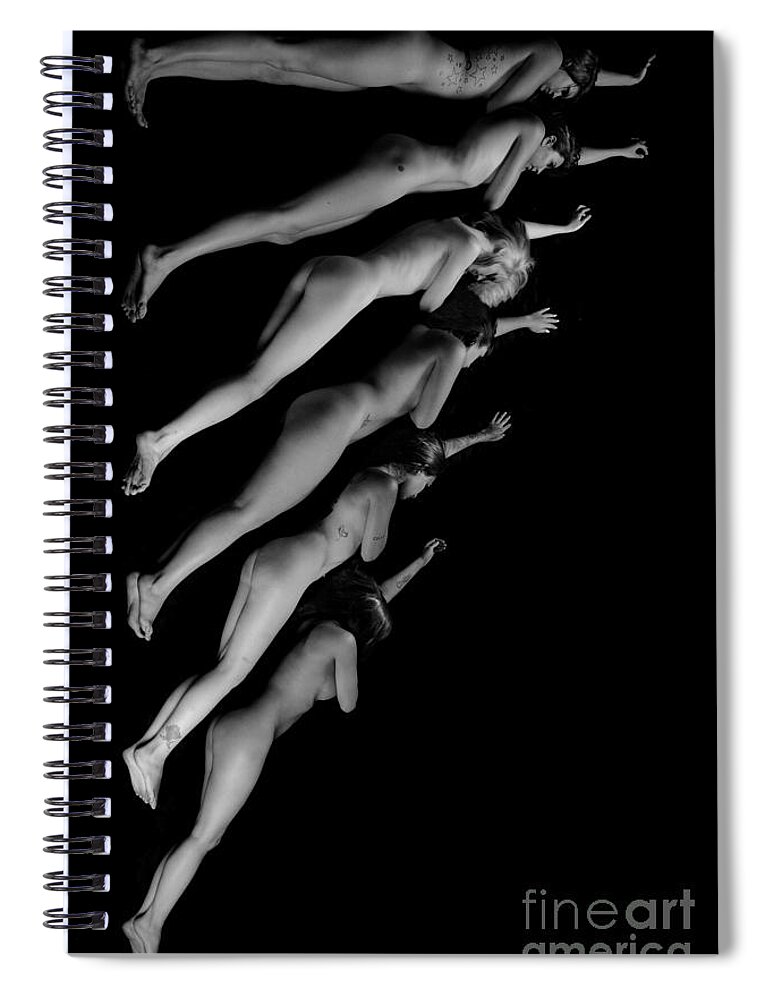 Artistic Photographs Spiral Notebook featuring the photograph Falling Together by Robert WK Clark