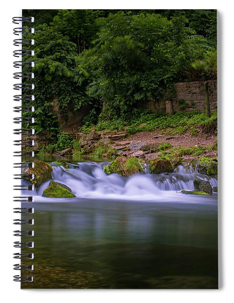Roaring River Spiral Notebook featuring the photograph Falls at Roaring River by Allin Sorenson