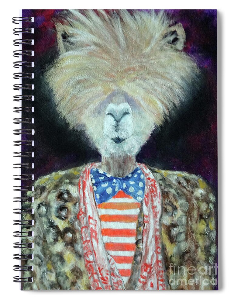 Pop Art Spiral Notebook featuring the painting Fame by Lyric Lucas