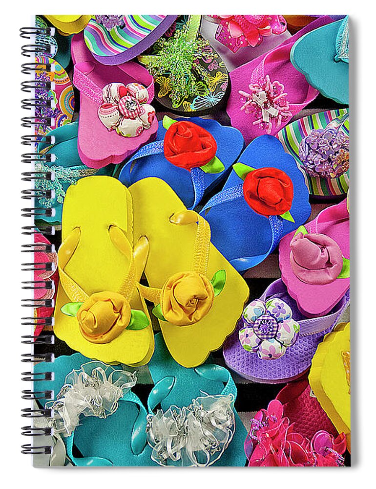Jigsaw Puzzle Spiral Notebook featuring the photograph Fancy Feet by Carole Gordon
