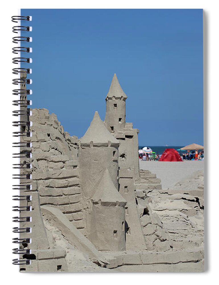Architectural Model Spiral Notebook featuring the photograph Fancy Sand Castle by Anthony Totah