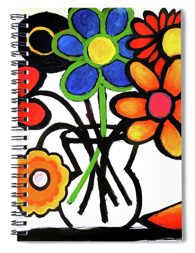 Art Spiral Notebook featuring the painting Fantastic colour by Jeremy Holton