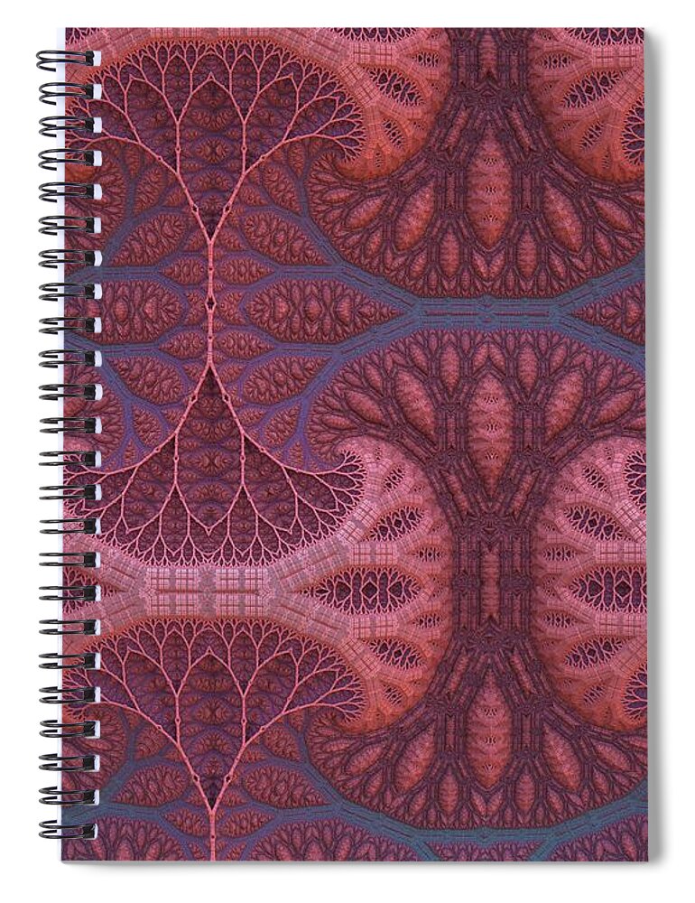 Trees Spiral Notebook featuring the digital art Fantasy Forest by Lyle Hatch