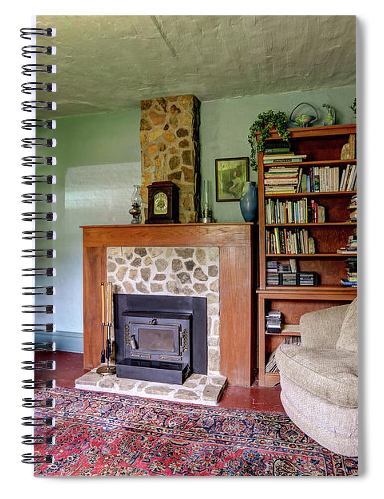 Living Room Spiral Notebook featuring the photograph Farm Living room by Jeff Kurtz