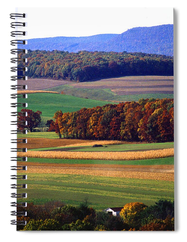 Landscape Spiral Notebook featuring the photograph Farm near Klingerstown by USDA and Photo Researchers