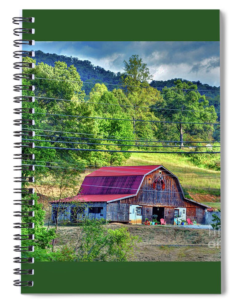 Farm House Spiral Notebook featuring the photograph Farm by Savannah Gibbs