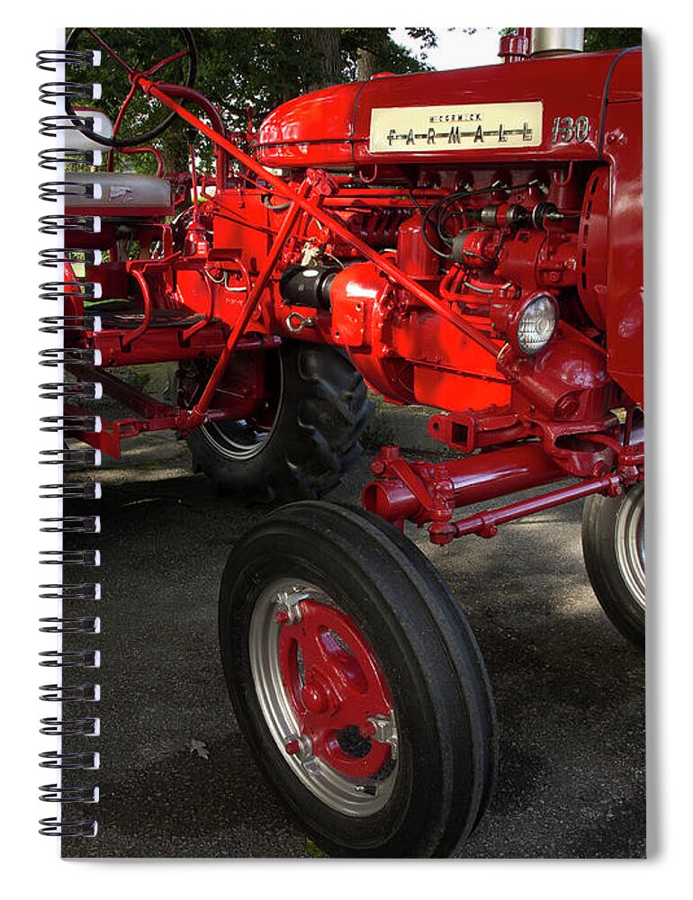 Tractor Spiral Notebook featuring the photograph Farmall 130 by Mike Eingle