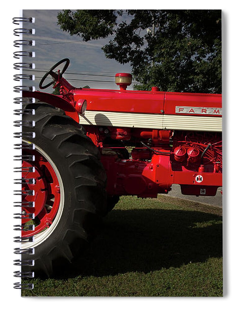 Tractor Spiral Notebook featuring the photograph Farmall Turbo 560 by Mike Eingle