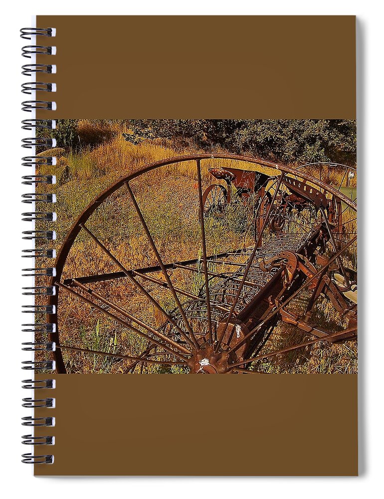 Colorado Spiral Notebook featuring the photograph Farming Days Gone By by Christopher James