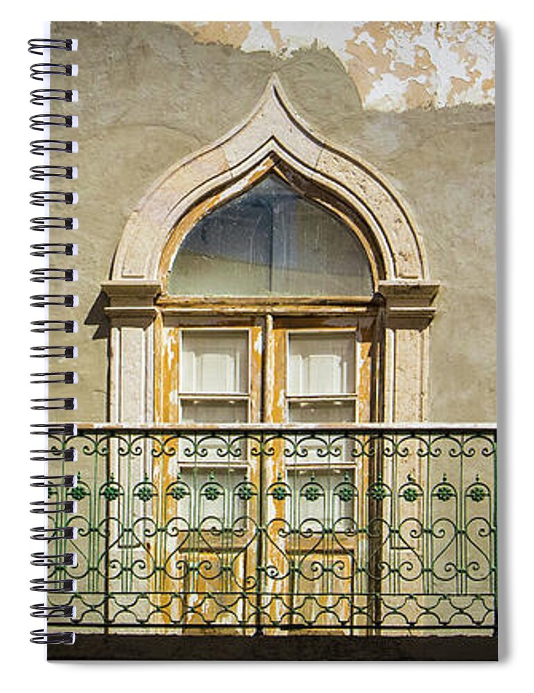 Faro Spiral Notebook featuring the photograph Faro Balcony by Nigel R Bell