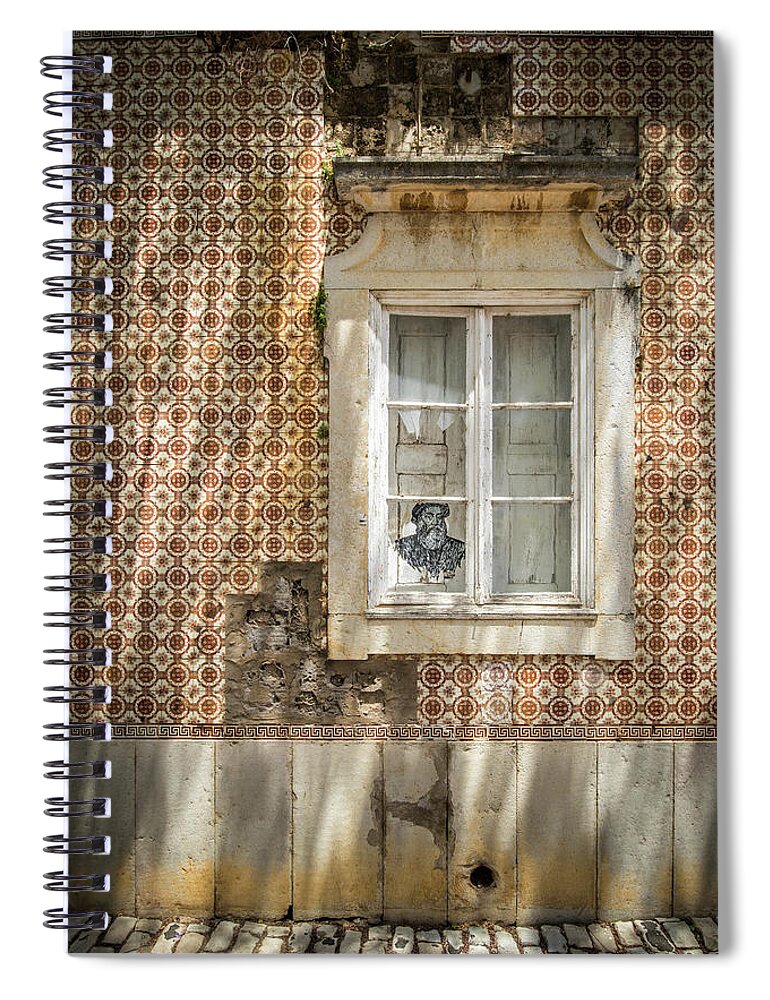 Faro Spiral Notebook featuring the photograph Faro Window by Nigel R Bell