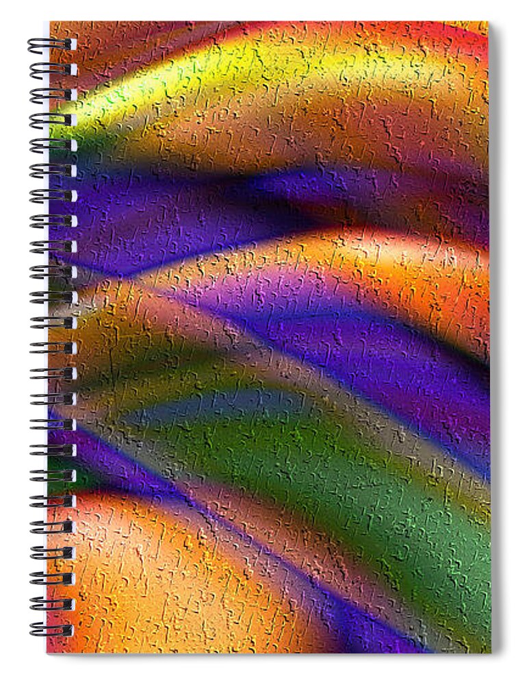 Fascination Spiral Notebook featuring the digital art Fascination by Kiki Art