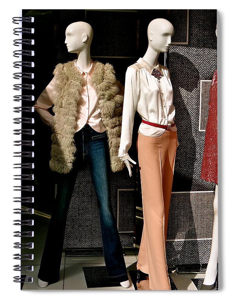 Paris Spiral Notebook featuring the photograph Fashion Fix by Ira Shander