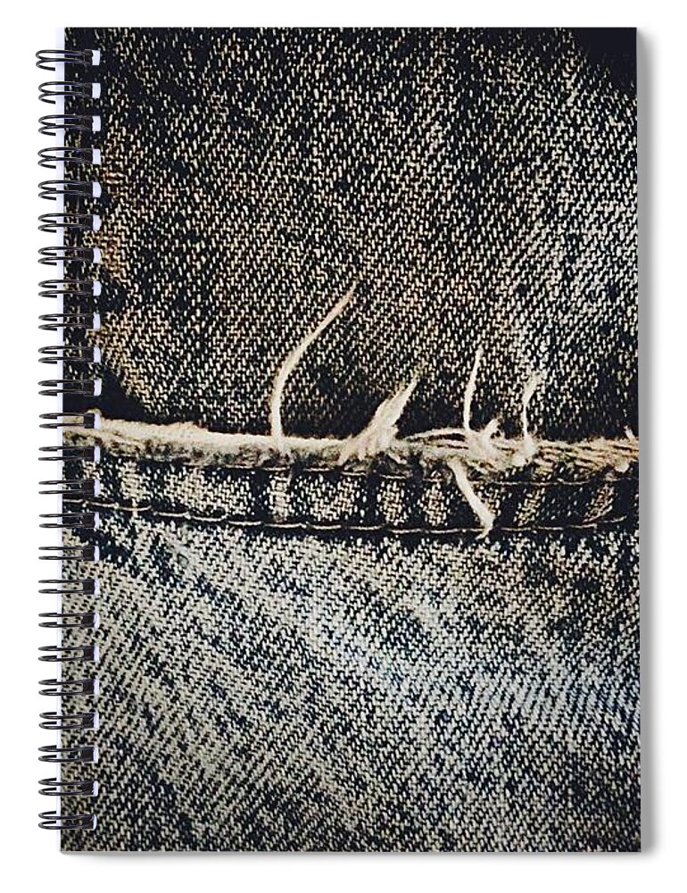 Pants Spiral Notebook featuring the photograph Favorite Jeans by Frank J Casella