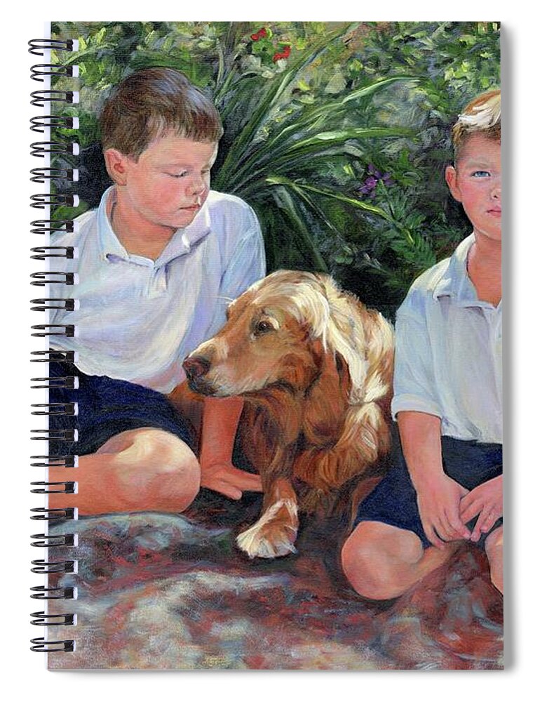 Painting Spiral Notebook featuring the painting Favorite Spot by Susan Hensel