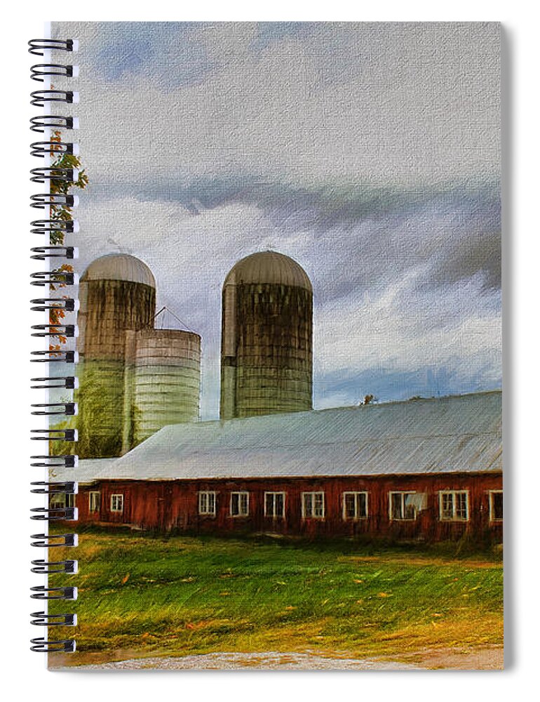 Farm Spiral Notebook featuring the photograph Fay Farm by Deborah Benoit