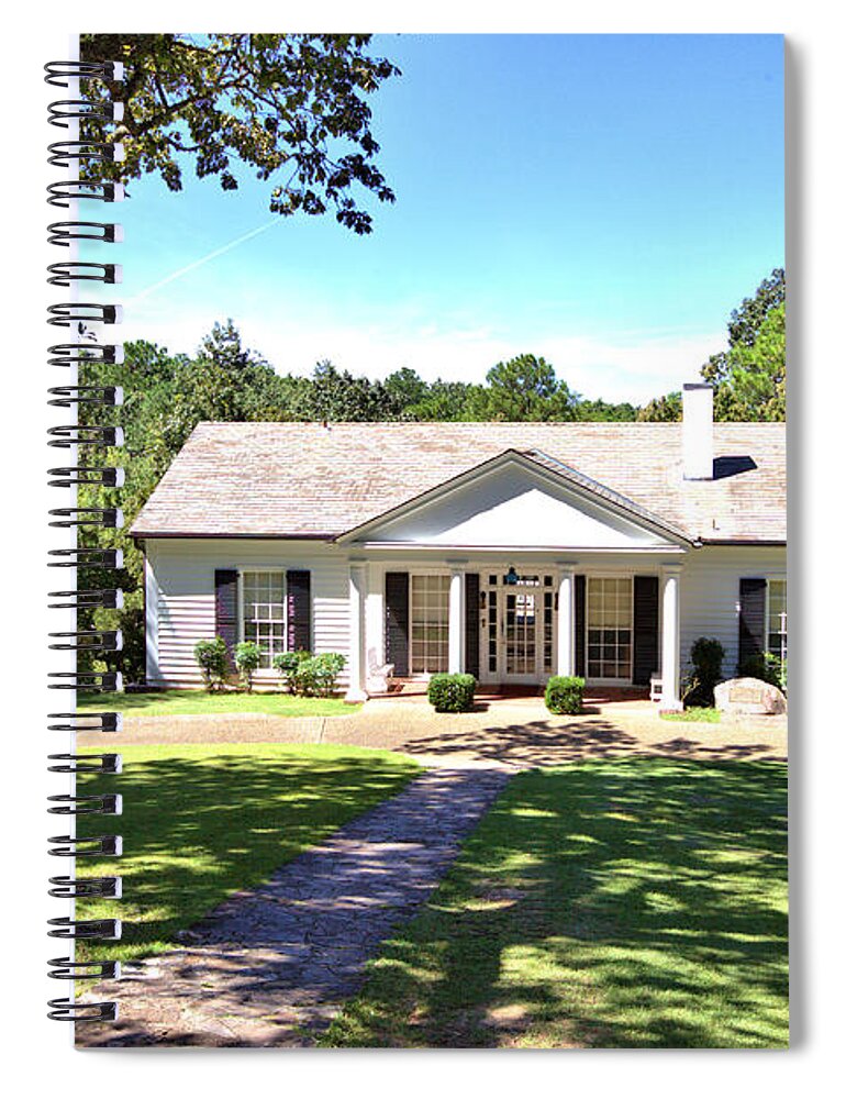 12148 Spiral Notebook featuring the photograph FDR's Little White House by Gordon Elwell