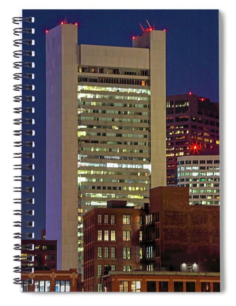 Federal Reserve Bank Of Boston Spiral Notebook featuring the photograph Federal Reserve Bank of Boston by Juergen Roth