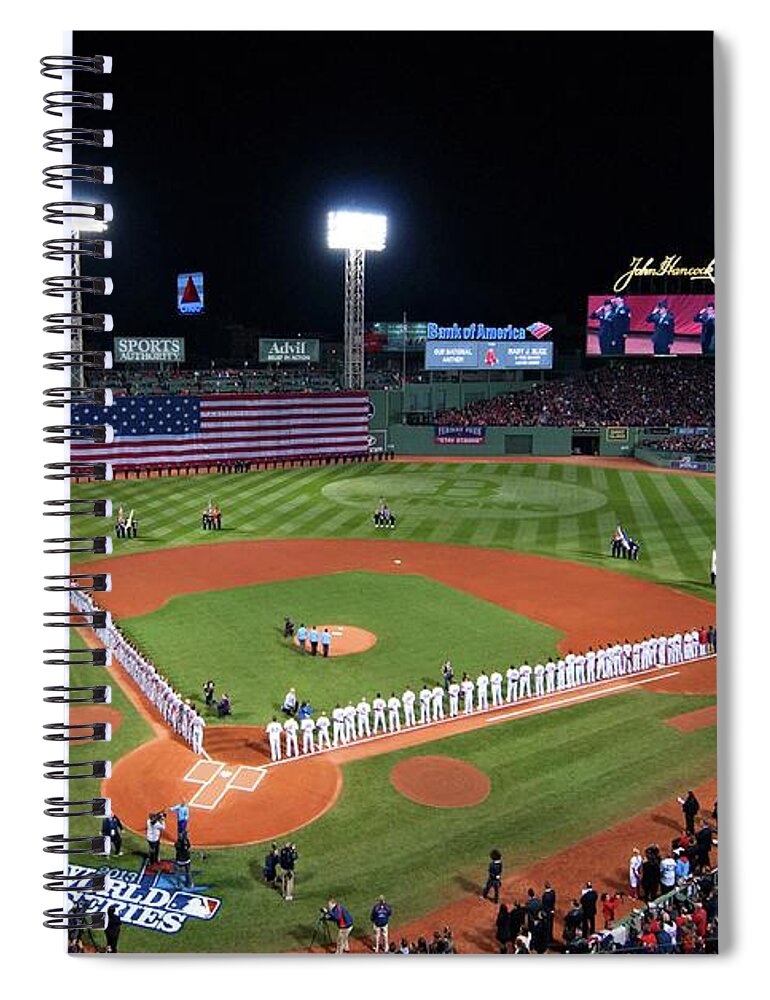Fenway Park Spiral Notebook featuring the photograph Fenway Park World Series 2013 by Movie Poster Prints