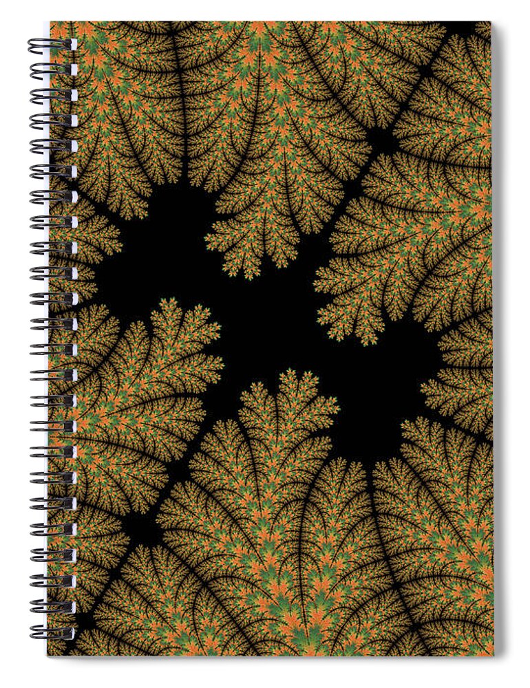 Fractal Spiral Notebook featuring the photograph Fernery by Elaine Teague