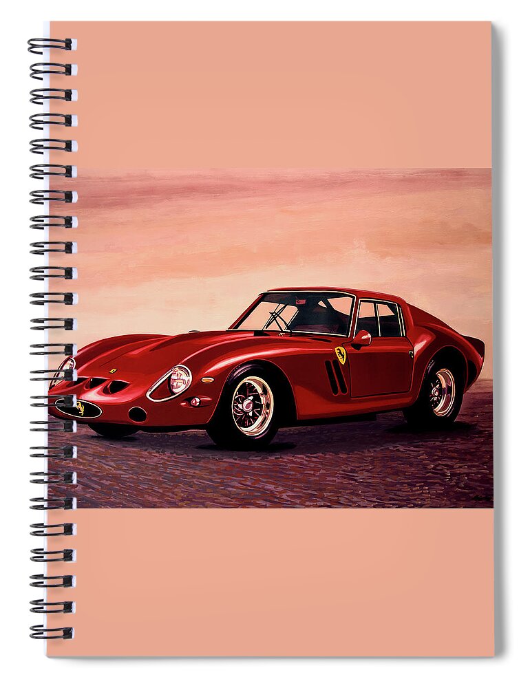 Ferrari 250 Gto Spiral Notebook featuring the painting Ferrari 250 GTO 1962 Painting by Paul Meijering
