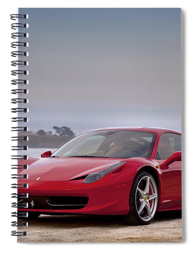 Ferrari Spiral Notebook featuring the photograph Ferrari 458 Italia by ItzKirb Photography