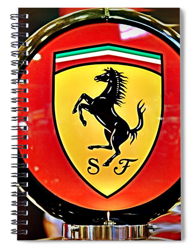 Home Spiral Notebook featuring the photograph Ferrari - Need for Speed by Richard Gehlbach