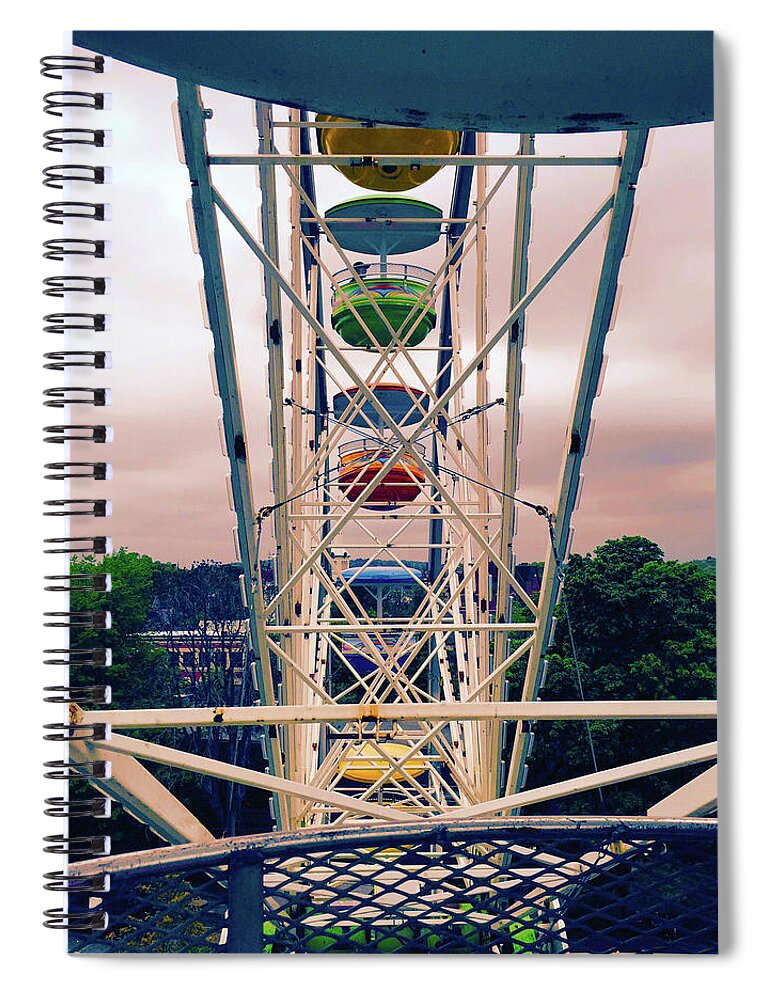 Ferris Wheel Spiral Notebook featuring the photograph Ferris Wheel by Geoff Jewett