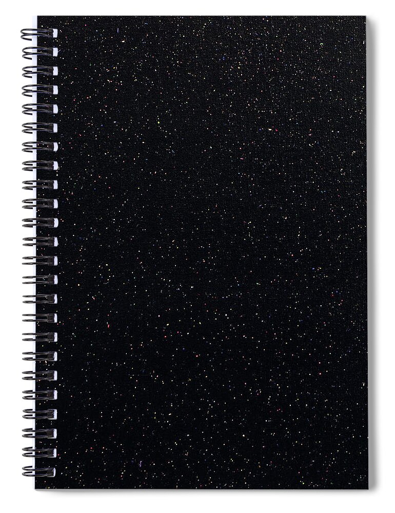 Black Spiral Notebook featuring the painting Field Number Three by Stephen Mauldin