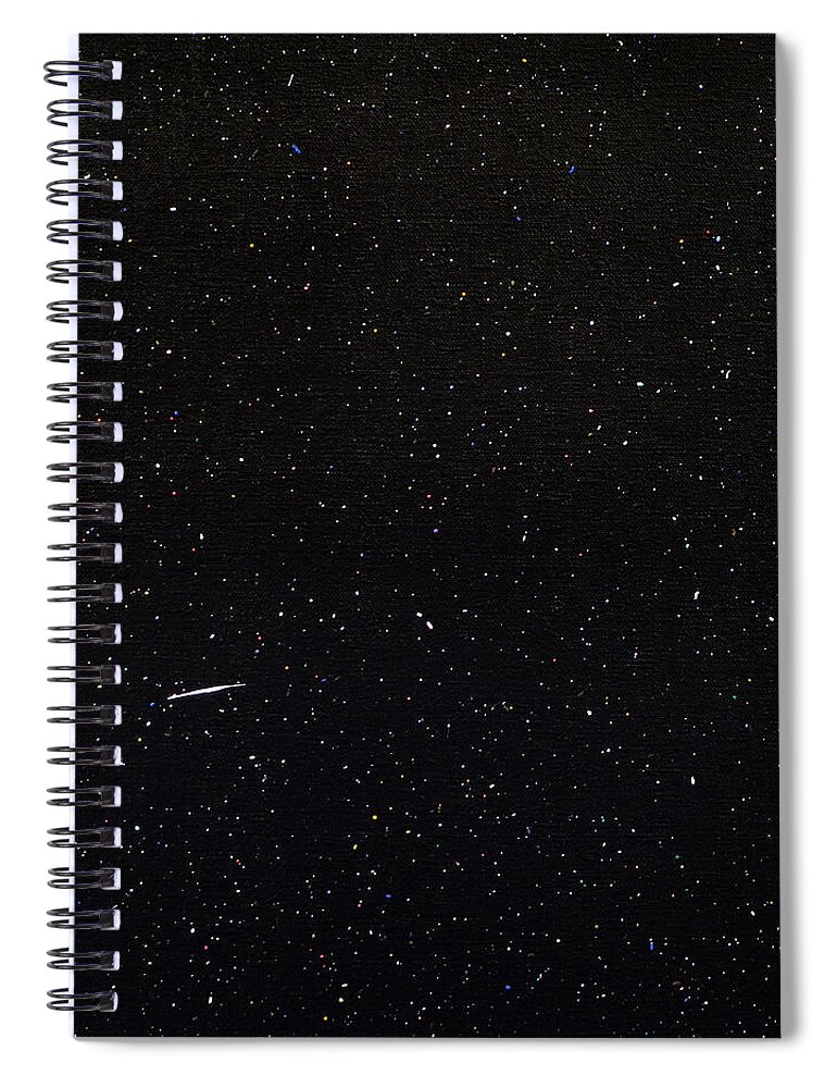Black Spiral Notebook featuring the painting Field Number Twelve by Stephen Mauldin
