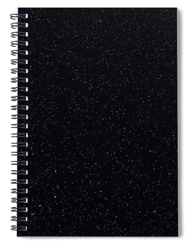 Black Spiral Notebook featuring the painting Field Number Two by Stephen Mauldin
