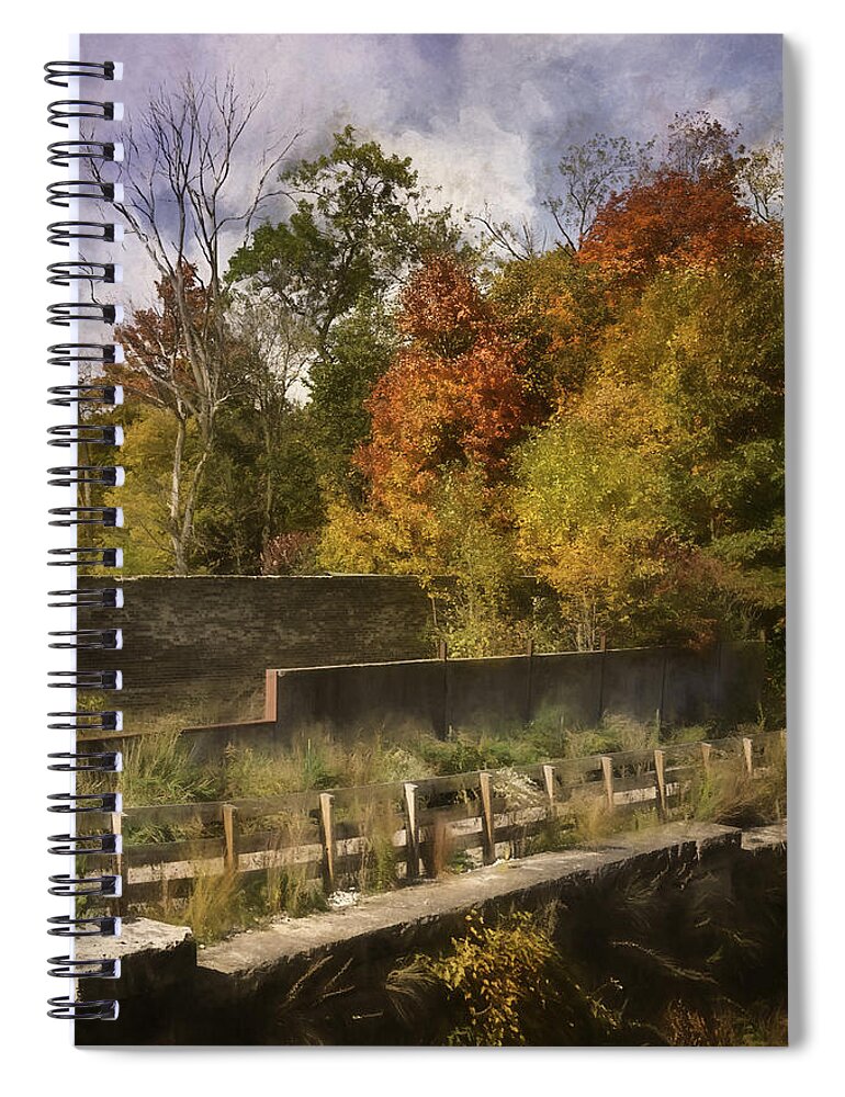  365 Project Spiral Notebook featuring the photograph Fiery Autumn by Scott Norris