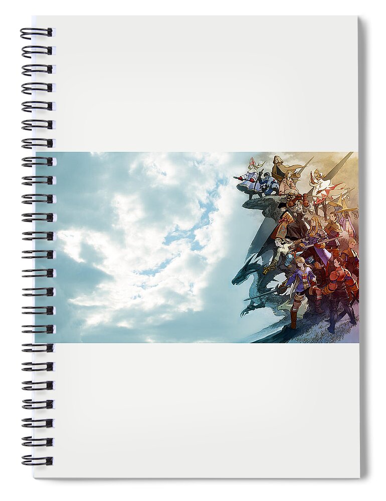 Final Fantasy Tactics Spiral Notebook featuring the digital art Final Fantasy Tactics by Super Lovely