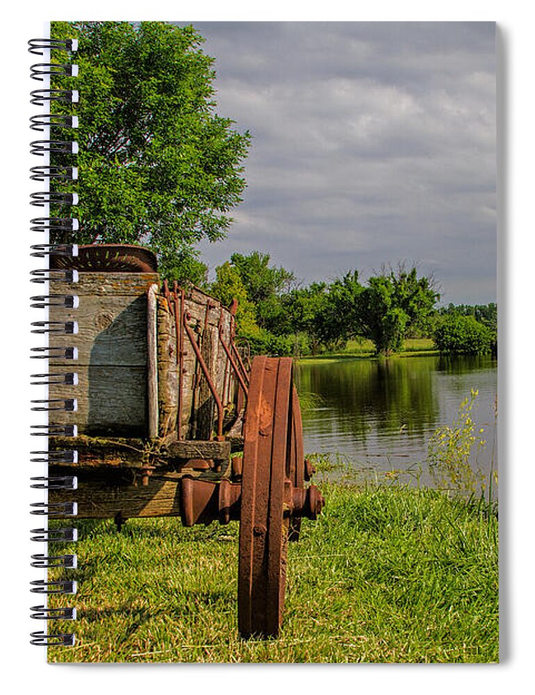 Wagon Spiral Notebook featuring the photograph Final Stop by Alana Thrower