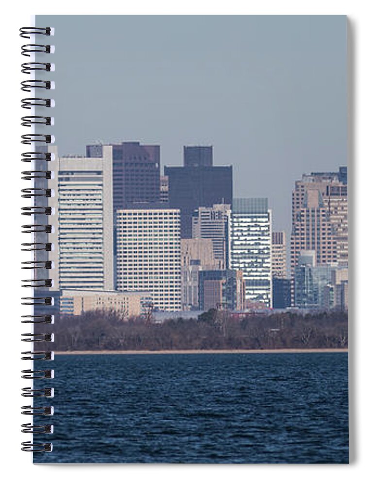 Boston Spiral Notebook featuring the photograph Financial District Boston by Brian MacLean