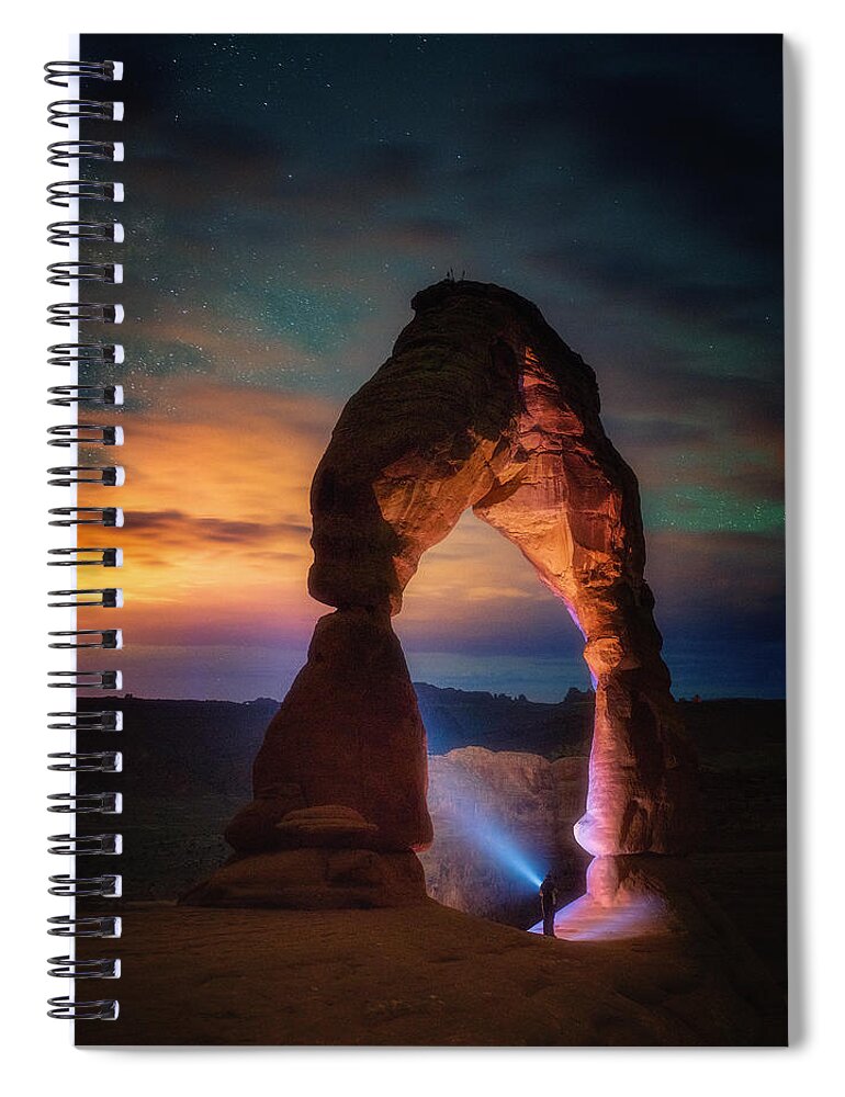 Arches Spiral Notebook featuring the photograph Finding Heaven by Darren White