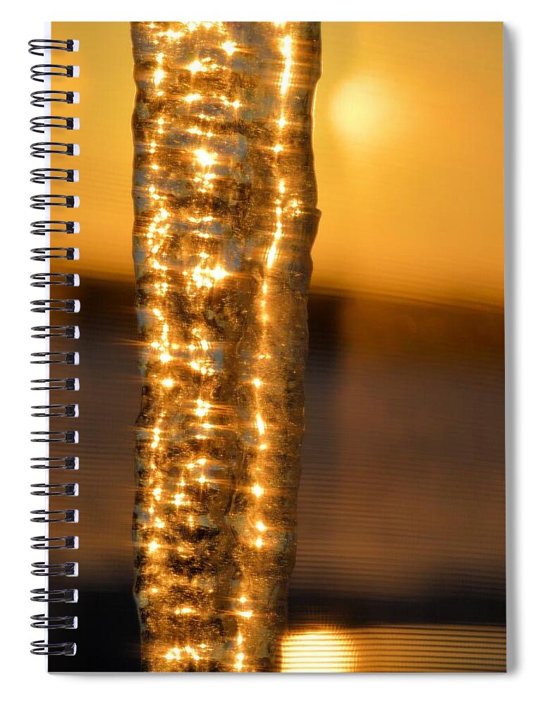 Sunset Spiral Notebook featuring the photograph Fire And Ice 2 by Bonfire Photography